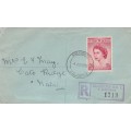 Rhodesia, First Day Cover, Elizabeth II Coronation, SALIBURY 1 JUN 1953 registered >CATO RIDGE (S.Af