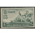 Italy,- Italian East Africa, 1938, ,Lire 20, MH *