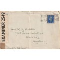 S.Africa, cover with British 2 1/2d, RECEIVED FROM HM SHIPS, OPENED BY EXAMINER 2549 label > CapeTow