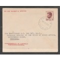 Australia, Lawson, 2 1/2d, FDC, MELBOURNE 17 JE 49 > Governor General of Union of South Africa