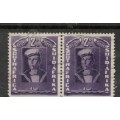South Africa 1941,2d, 1/, pairs used  used