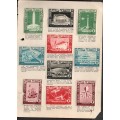 Festival of Britain, 1951, London Fund for the Blind, 10 x 3d labels on card