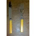 .Fish knives and forks, heavy duty silver  plae