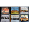 Country music - collection of 6 CD albums with various artists - 2 have double Cds - 152 songs