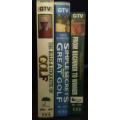 Tommy Horton and David Leadbetter`s Golf VHS tapes x 2 - 3 job lot collection