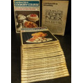 Cordon Bleu monthly 18 volume Cookery Course complete with index and bonus issue circa 1976.