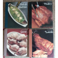 The Good Cook 4 book collection with culinary herb chart- Fish and Shellfish, Poultry, Game and Lamb