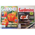 The Gardener x 12 issues and SA Gardening x1