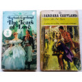 Barbara Cartland (2 paperbacks) The Tears of Love and Love on the Run
