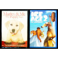 Ice age 2 and Marley and me - The puppy years (Dvds x 2)