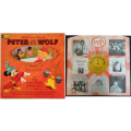 Walt Disney LPs -Peter and the Wolf plus Socerers Apprentice with book and 4 Great Original Stories