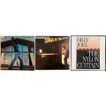 Billy Joel 3 vinyls LPS - Glass Houses (1980) - Songs In The Attic (1981) - The Nylon Curtain (1982)