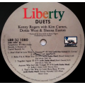 Kenny Rogers with Kim Carnes, Sheena Easton and Dottie West - Duets vinyl LP (G-/VG)