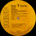 Reiner Legendary Performers - Strauss: Also Sprach Zarathustra / Don Juan vinyl LP Import (NM-/VG+)