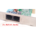 Atech ATS-256 PCI Fax Modem Card - RJ11C jacks