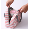 Striped Insulated Lunch Bag