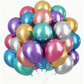 Metallic Latex Balloons 50-Pack, 10-Inch