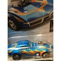 Hotwheels 2018 Blue Gas Monkey Garage Corvette