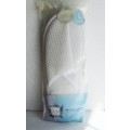 NONOVA Ladies White Material Slippers - Size L UK 7/8 - As new