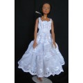 Barbie Dolls - 11.5 inch (30cm) Fashion Dolls White Anglaise Lace Dress