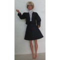 Barbie Dolls - 11.5 inch (30m) Fashion Dolls Denim Jacket, Skirt and Anglaise Blouse