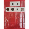 A4 Nine Holes, 20 POCKET PAGE FOR HARTBERGER SELF - Adhesive Coin Holders