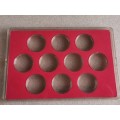 Coin Capsules Box, (26mm x 10),Fit R5 coin.