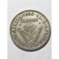 1958 South Africa 3D Silver Coin.