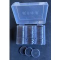 46mm Coin Capsules, Box 45pcs, (Inner pad,: 40,35,30,27,25,20,16)