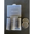 46mm Coin Capsules, box 20pcs. (Inner pad: 40,35,30,27,25,20,16)