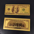 USA 100 Dollars,24k Gold Plated Replica, Banknote.