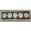5 Coins Display Box, (Coin Capsule 39mm x 5)