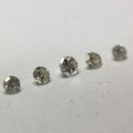 0.05ct Green Grey Single Cut Round Diamond