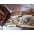 Scrapbook Of Vintage Travel Post Cards