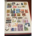 GB Used stamps 60s/ 70s + STANLEY GIBBONS GB Stamp album (PLEASE NOTE PAGE CONDITION IN PHOTOS)
