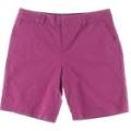 Tommy Hilfiger Womens Holly Pink Twill Solid Shorts Size - 10
