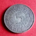 1951 5 Deutsche Mark Silver coin