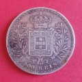 1893 Portugal 500 Reis Silver coin