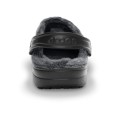 CROCS MEN'S BAYA FLEECE CLOG - GRAPHITE BLACK