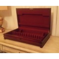 LARGE CUTLERY / STORAGE OR JEWELRY  BOX 62 CM  LONG ( COLLECTION EDENVALE JHB )