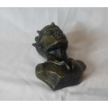 TOP QUALITY RESIN AFRICAN FIGURINE BUST