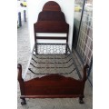 FURNITURE >> IMBUIA BALL AND CLAW BED  / COLLECTION IN EDENVALE JHB