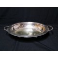 VINTAGE SILVER PLATED  OVAL  DISH