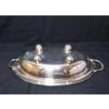 VINTAGE SILVER PLATED  OVAL  DISH