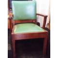 VINTAGE SOLID WOOD ARM CHAIR / BUYER MUST COLLECT IN EDENVALE JHB