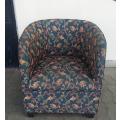 UPHOLSTERED  TUB  CHAIR /  BUYER MUST COLLECT EDENVALE JHB