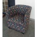 UPHOLSTERED  TUB  CHAIR /  BUYER MUST COLLECT EDENVALE JHB