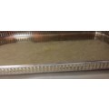 Silver plated Footed Gallery Tray 49 cm x 29 cm x 4 cm