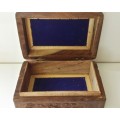 Carved Wood Jewellery / Trinket Box