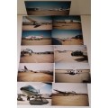 Eleven vintage Aeroplane Photographs